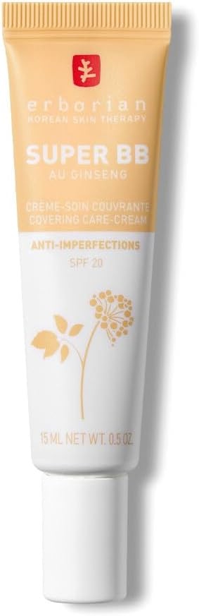 Erborian Super BB Cream with Ginseng - Full coverage BB cream for acne prone sk