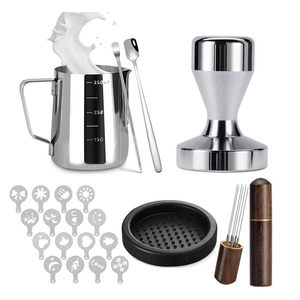 51mm Espresso Tamper Set Espresso Kit Including Coffee Tamper, Milk8175