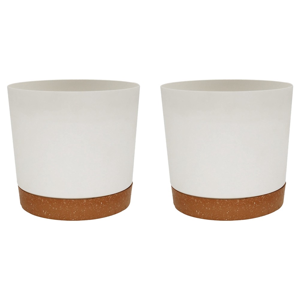 3X(Drainage Holes and Small Pots  Decorative Plant Pots for4114