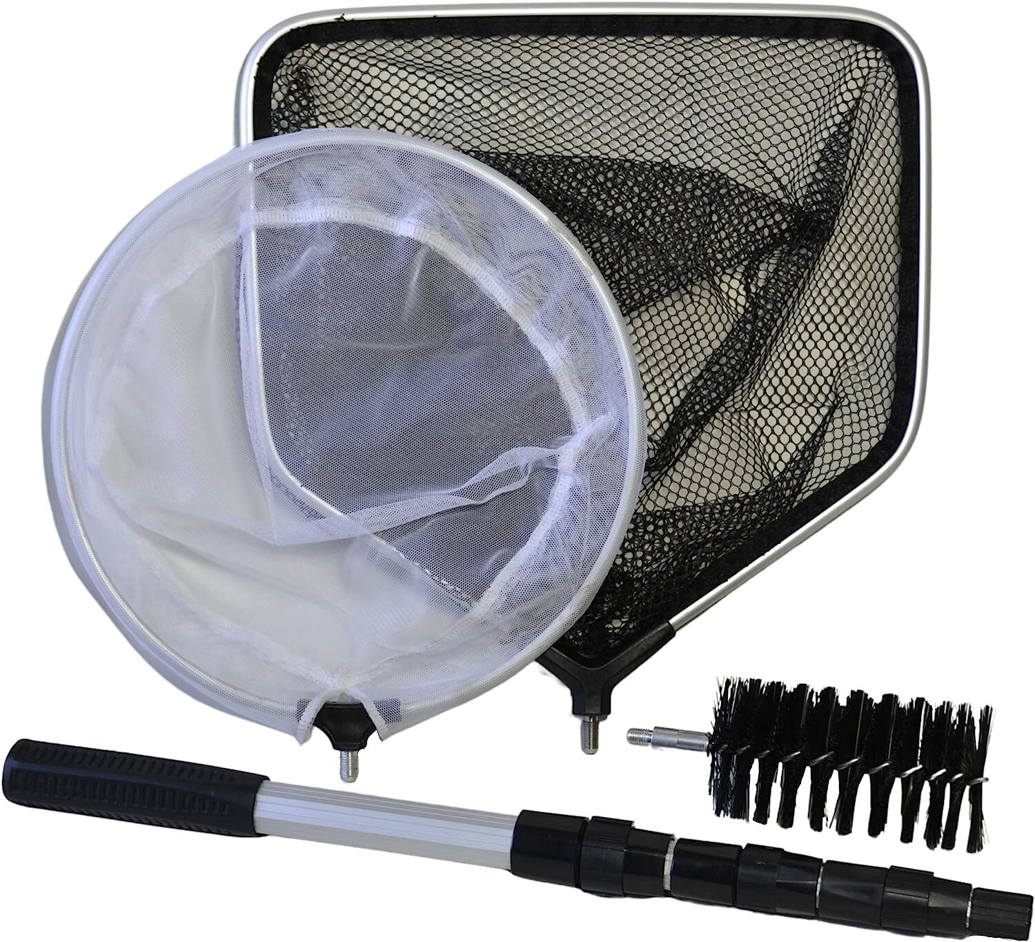 Supa 4 in 1 Pond Care Cleaning Kit Including Telescopic Pole, Skimmer Net, Catc