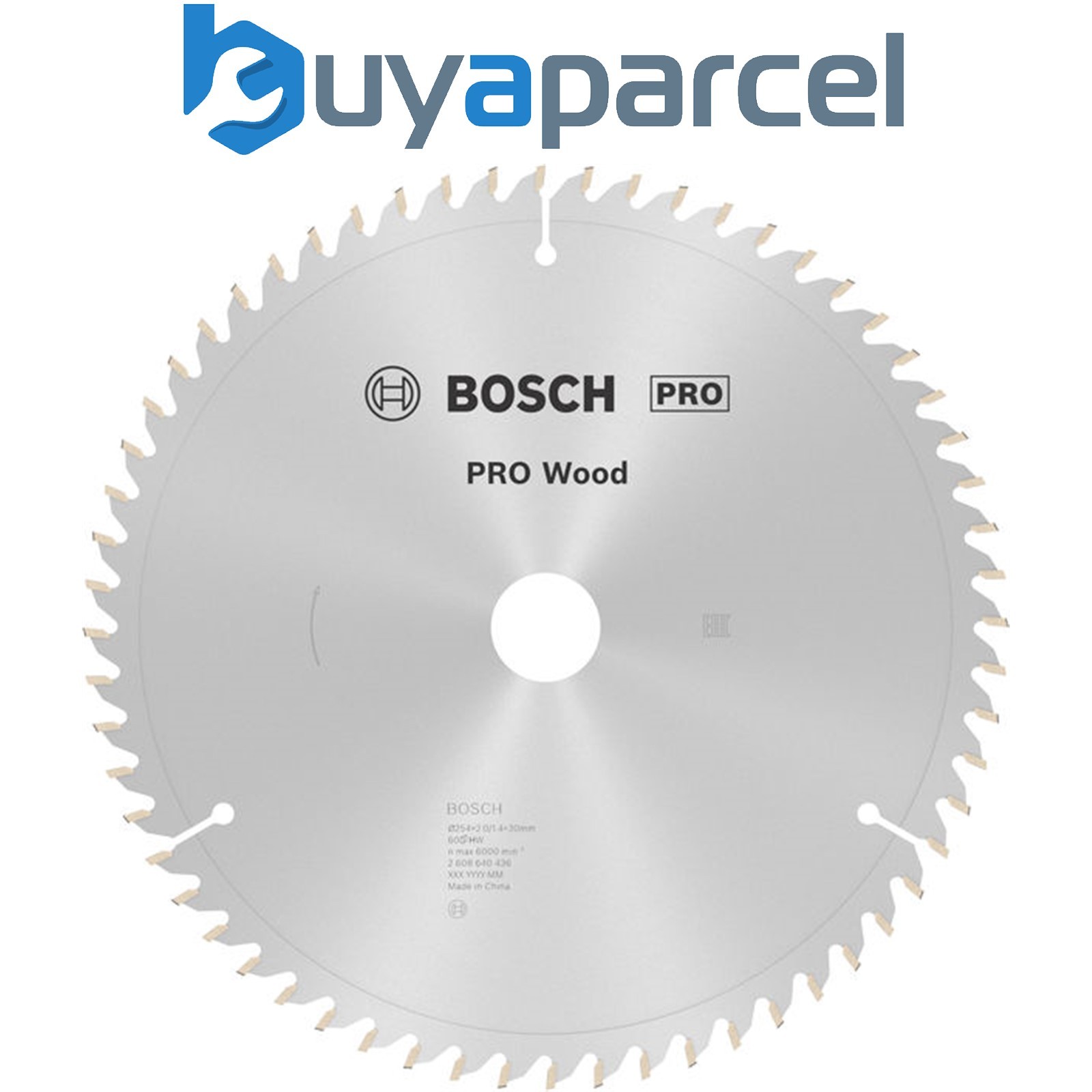 Bosch PRO Wood Circular Saw Blade 254 x 2 x 30 mm T60 2608640436