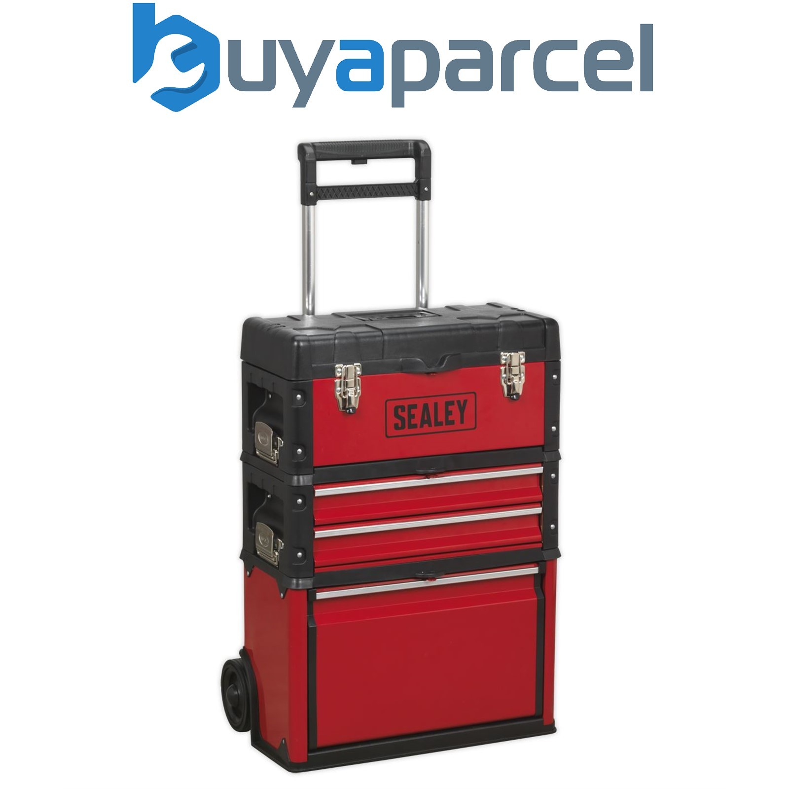 Sealey AP548 Mobile Steel/Composite Toolbox with 3 Compartments