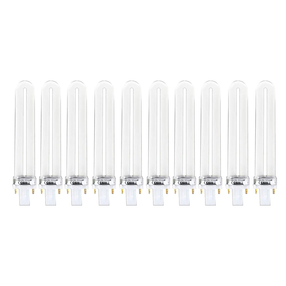 8X(10PCS 9w Nail Uv Machine 365nm Lamp Bulb Tube F8P9)