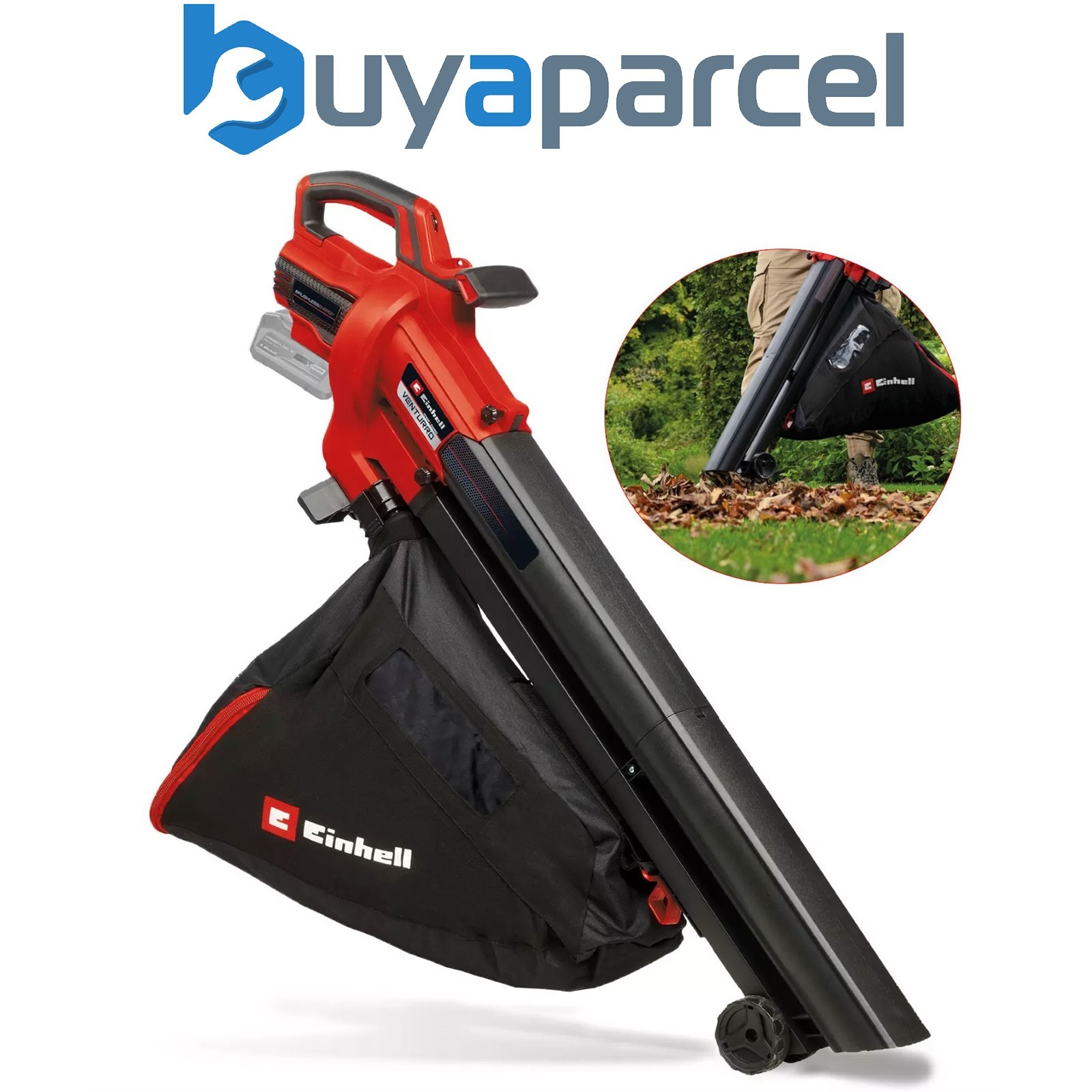 Einhell 18V PXC VENTURRO 18/210 Cordless Brushless VSpeed Blower Vacuum Leaf Bag