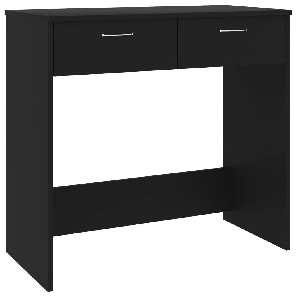Desk Black Engineered Wood Corner Computer Office Workstation vidaXL