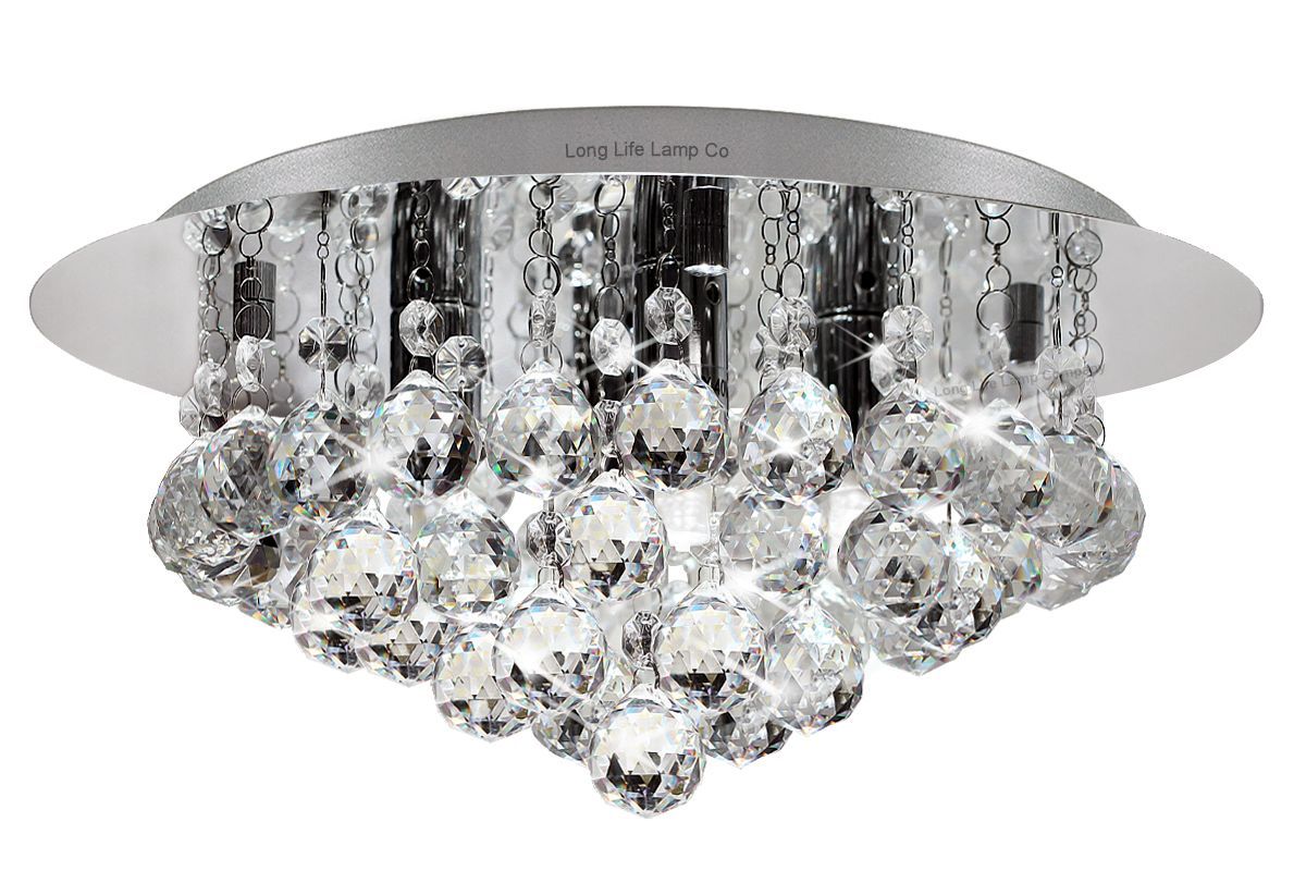Modern Elegant Round Chandelier Ceiling Light Stunning Crystal Droplets M0017