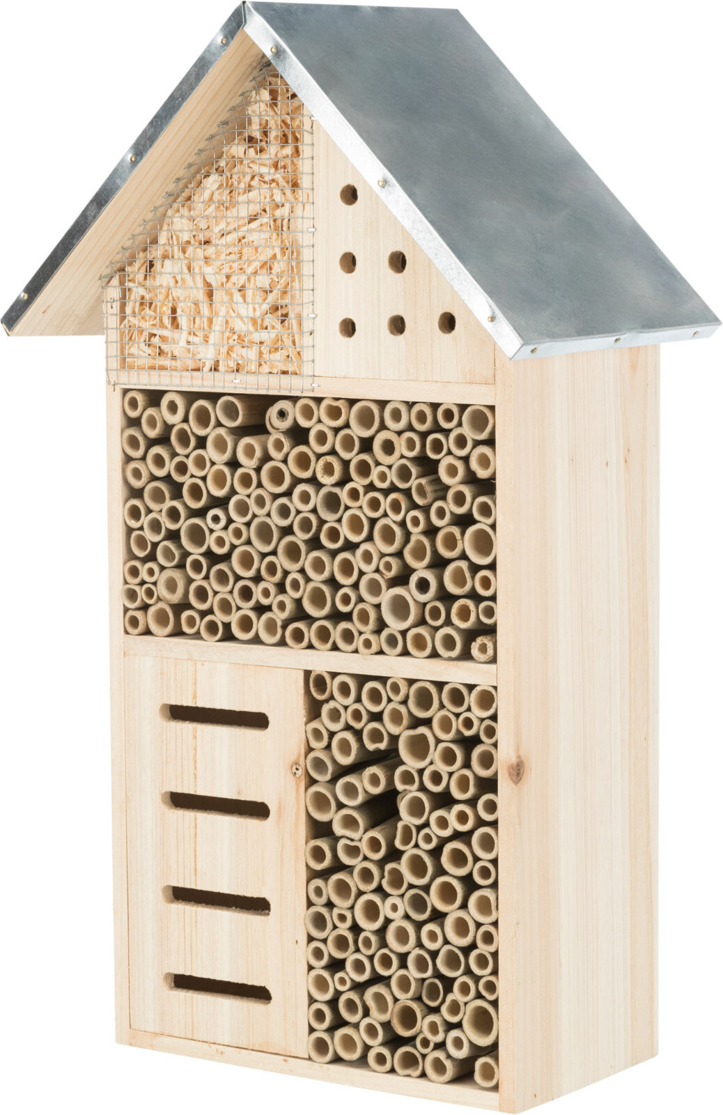 Trixie Insect Hotel: Untreated Wood Bug & Wildlife Hotel With Slotted Chambers