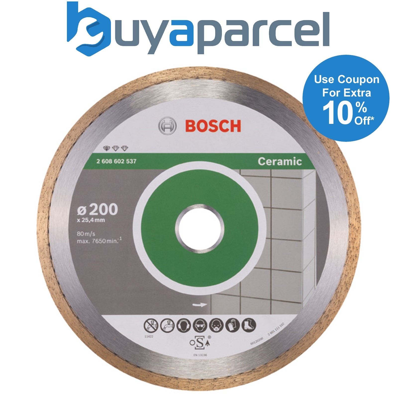 Bosch Diamond cutting discs Standard for Ceramic diamond cutting disc 2608602537