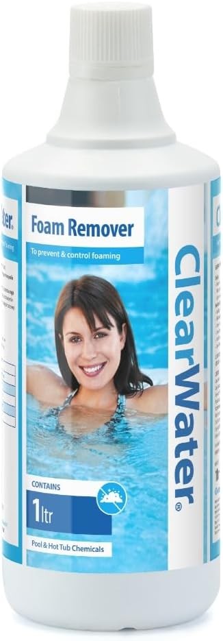 Clearwater Foam Remover for Swimming Pool and Spa Treatment, 1 Litre