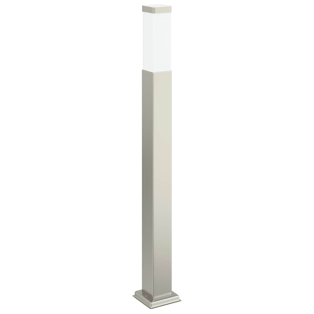 Bollard Light 80cm Stainless Steel Silver IP44 Outdoor Garden vidaXL