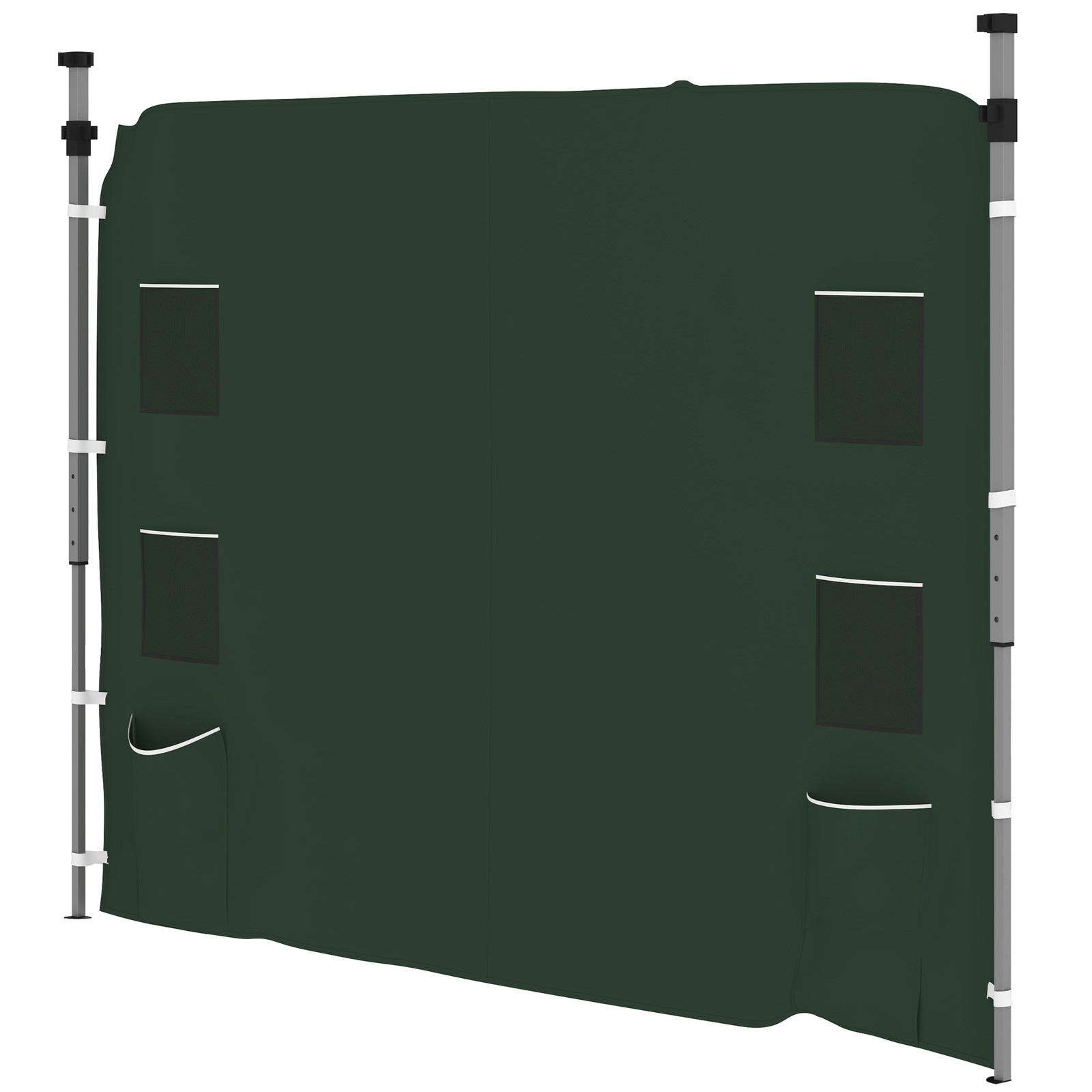 Outsunny Side Panel for 3x3 m Pop Up Gazebos, 1 Pack Sidewall Only, Green