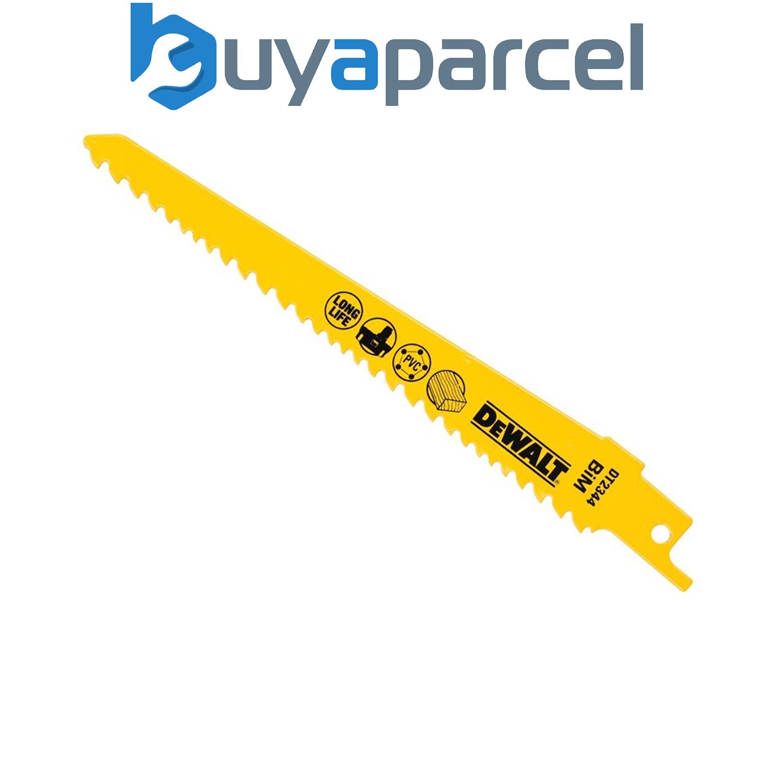 5 x Dewalt DT2344-QZ Bi-Metal Reciprocating Blade for Wood Cordless 152mm