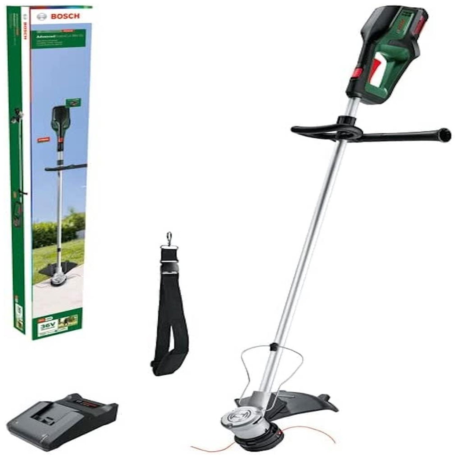 Bosch AdvancedGrassCut 36V-33 Cordless Grass Trimmer With Battery & Charger
