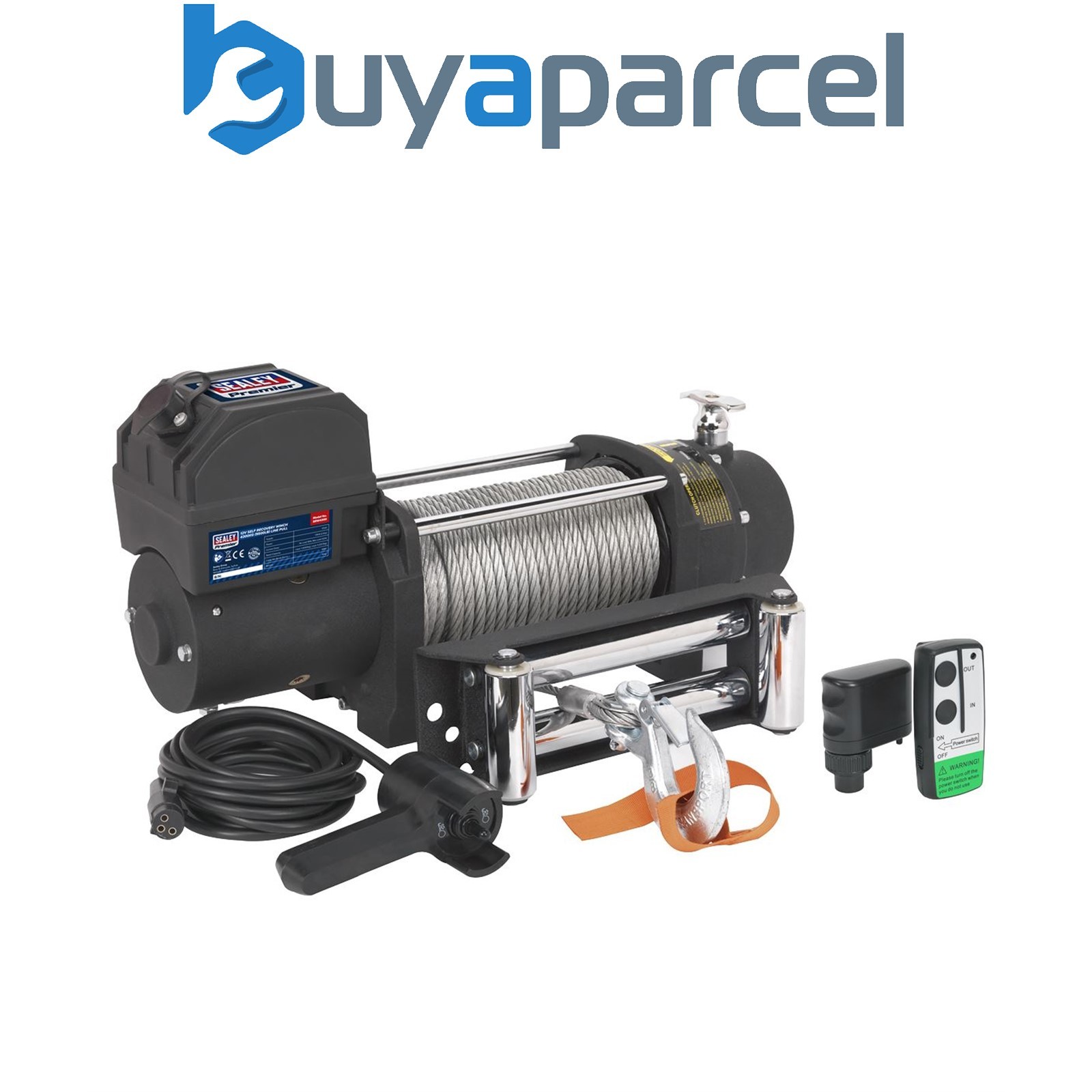 Sealey SRW4300KIT Self-Recovery Wireless Winch SRW4300 Combo Kit