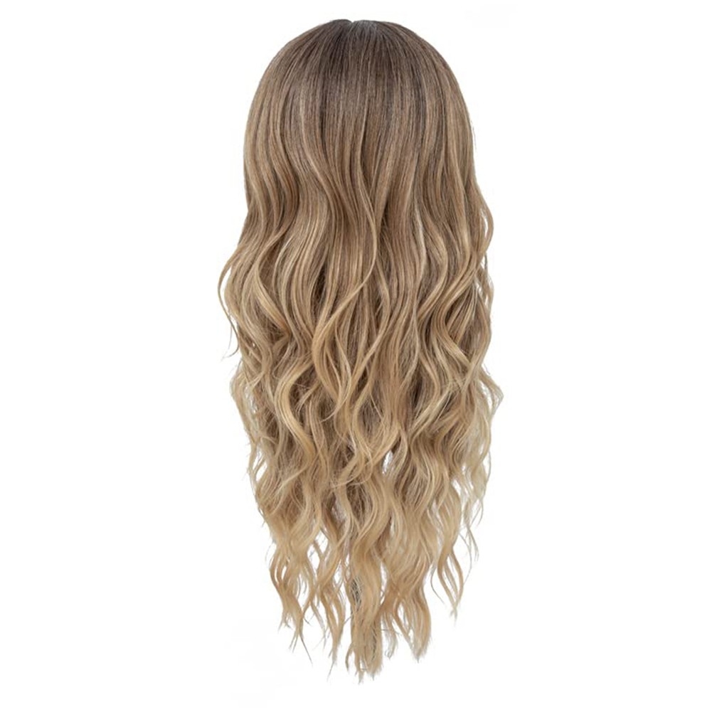 2X(Wavy Wig Head Cover Lace Long Curly Hair Suitable for Daily Party Use,264576