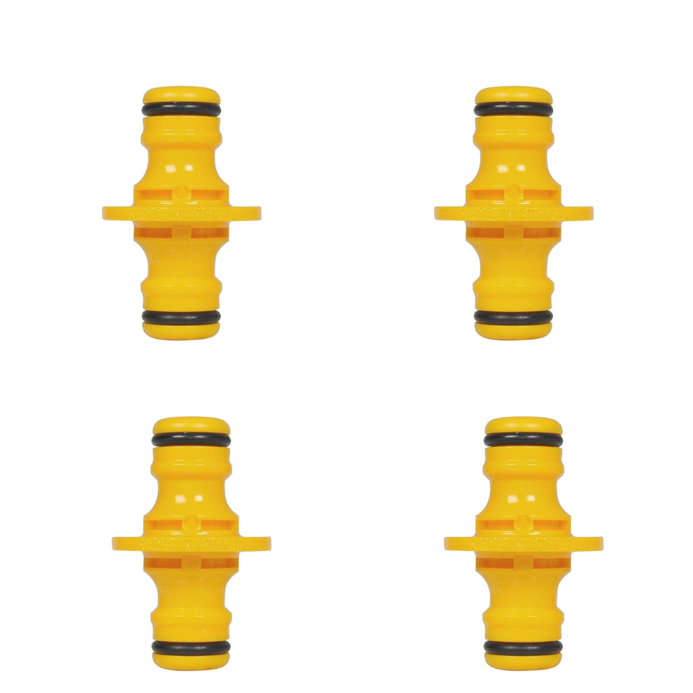 4x Hozelock Double Male Hose Pipe Connectors Metal Hose Fittings for Garden Use