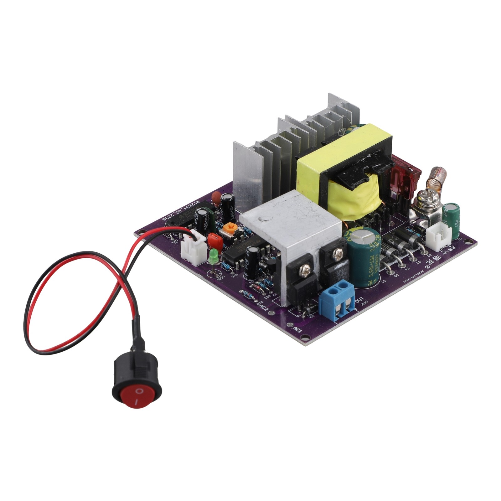 2X(300W Corrected Sine Inverter Board 50-60Hz DC-AC 12V to 220V Step 6246