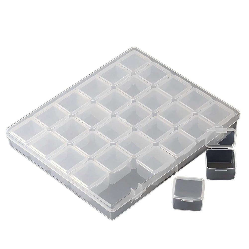 3X(Bead Storage Box,Nail Accessory Storage Box,30 Storage Boxes, for4493