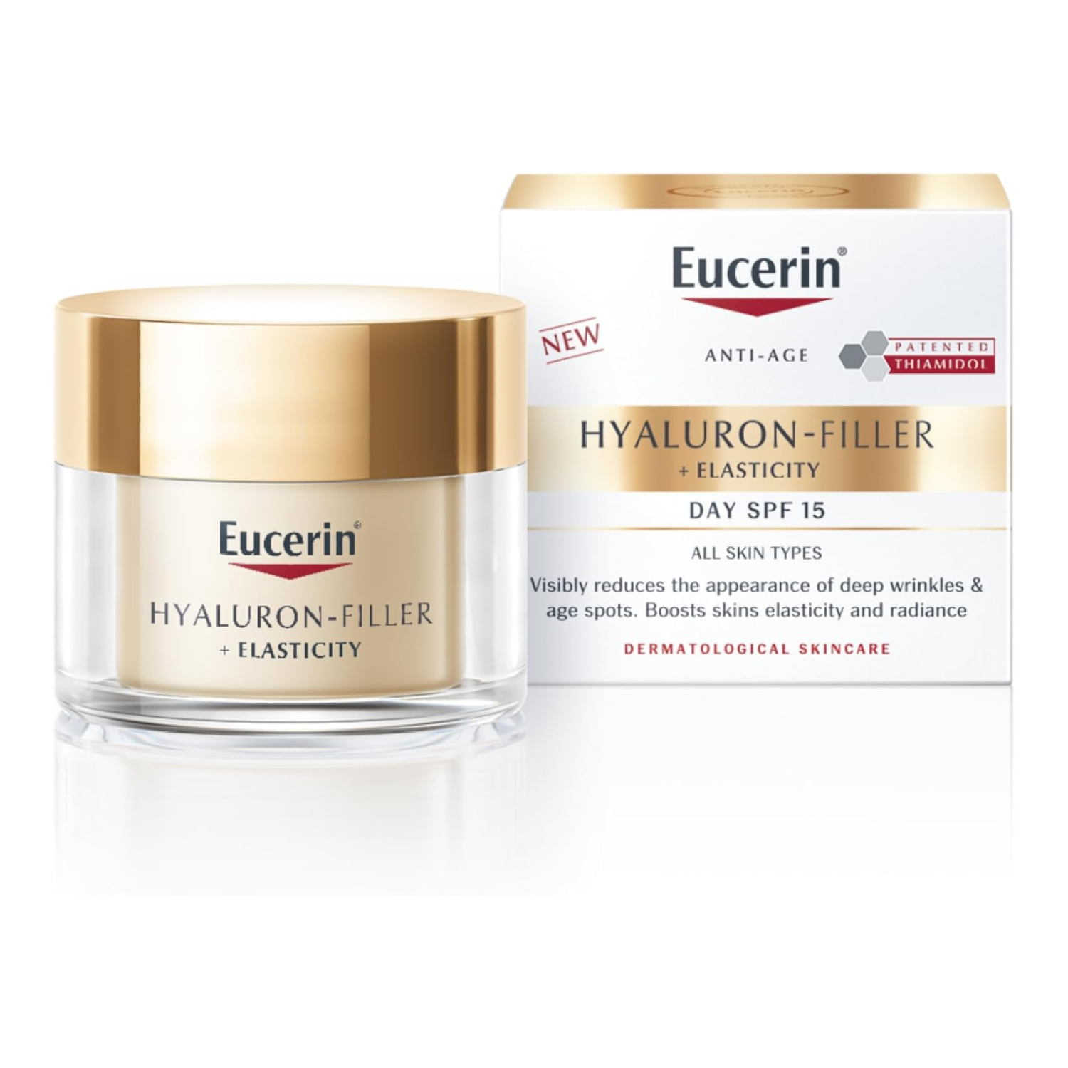 Eucerin Hyaluron-Filler + Elasticity Anti-Ageing Day Cream SPF15 - 50ml