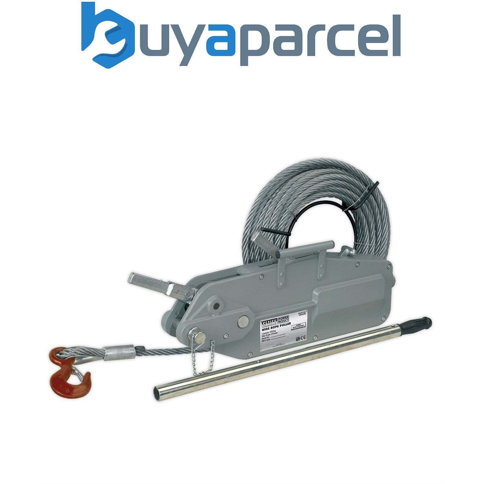 Sealey WRP3200 Wire Rope Puller 3200kg Max Line Force