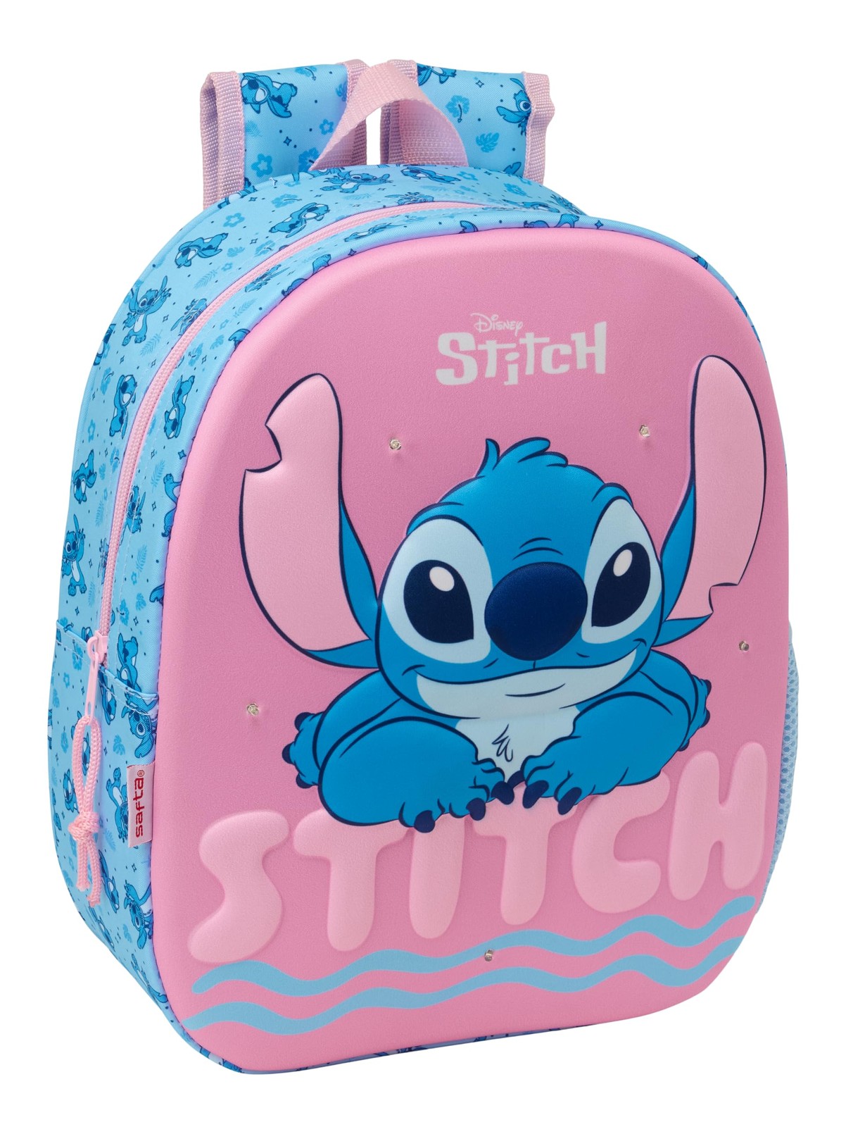 STITCH – School Backpack, with 3D Design, Ideal for Children of Different Ages,