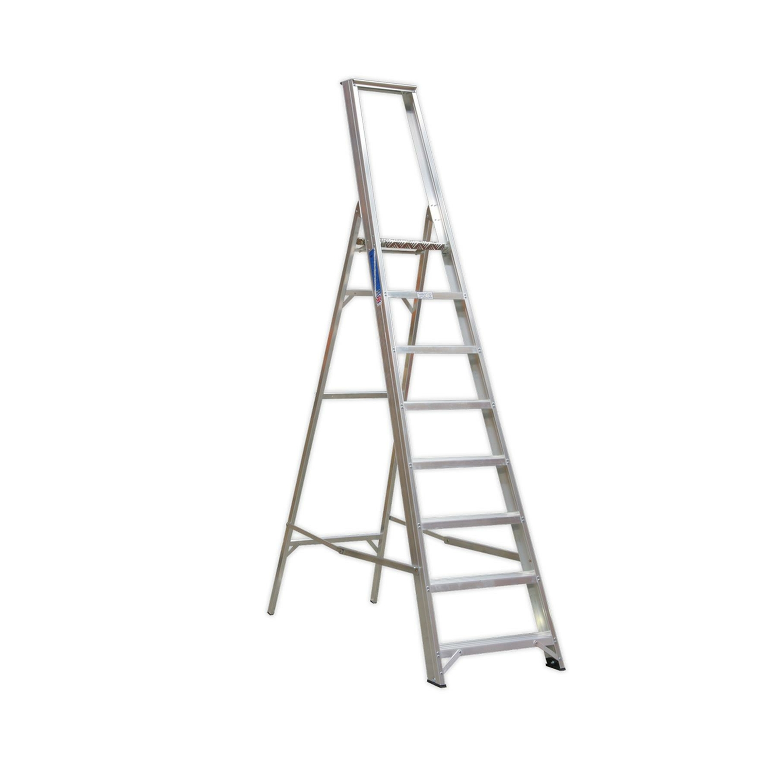 Sealey Aluminium Step Ladder 8-Tread Industrial BS 2037/1