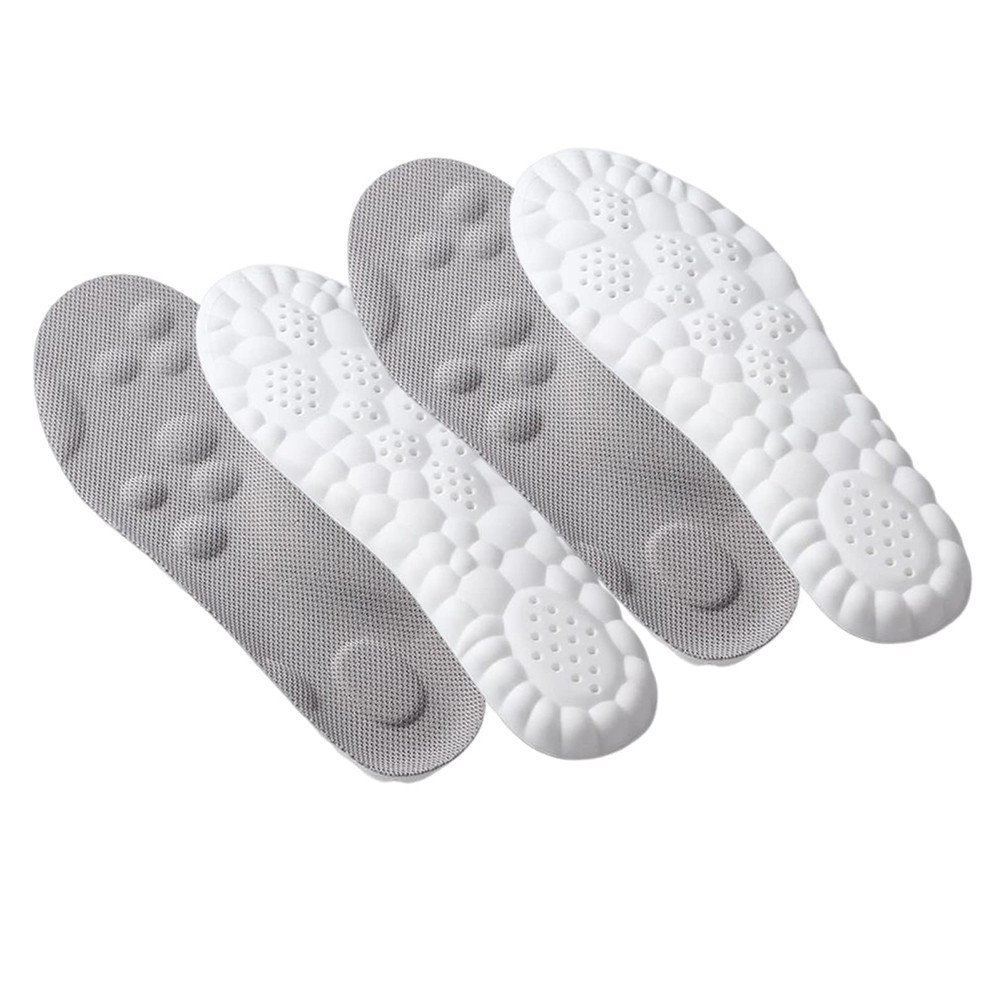 2X(5Pairs 4D Memory Foam Insoles,4D Constant Temperature Comfort U-Shape9424