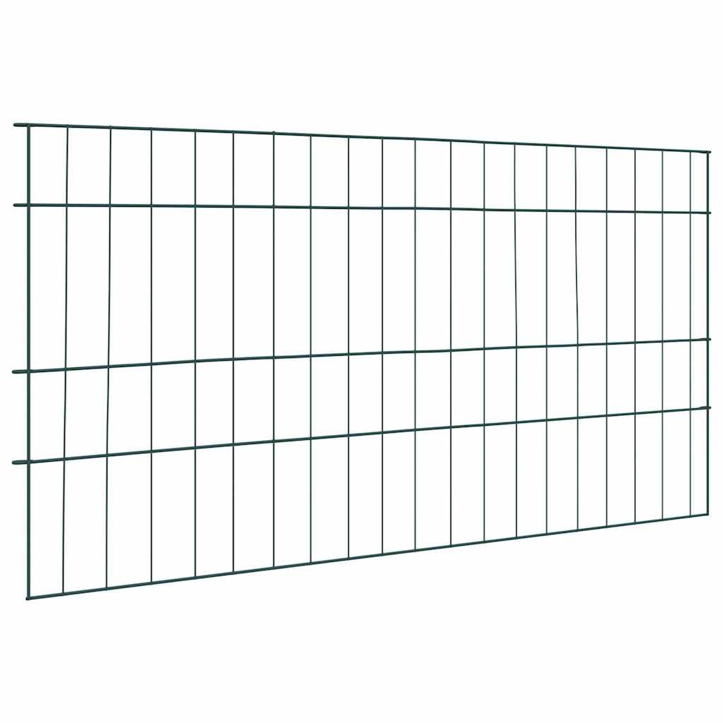vidaXL Pond Fence Set 5 pcs Green 100 x 50 cm Steel, vidaXL