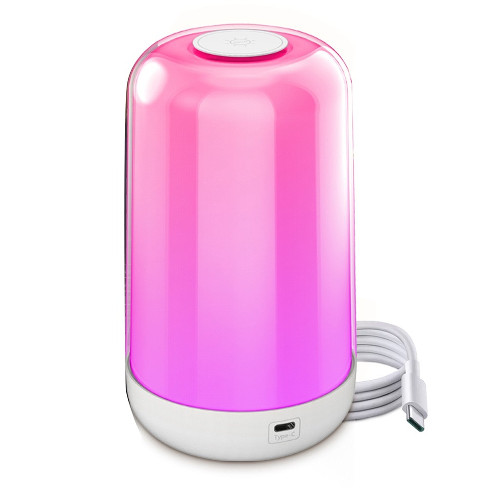 Bluetooth  Bedside Table Lamp Dimmable RGB LED Light Rechargeable Kids5573