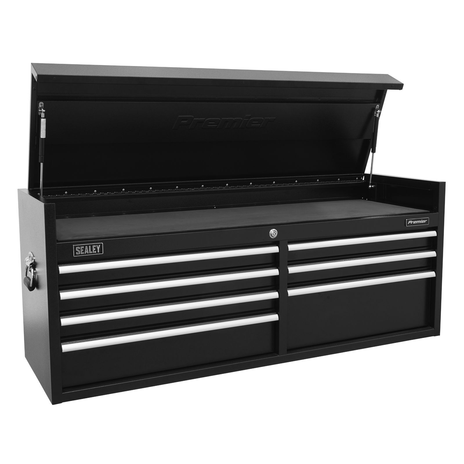Sealey Topchest 7 Drawer 1415mm Heavy-Duty Black - PTB141507