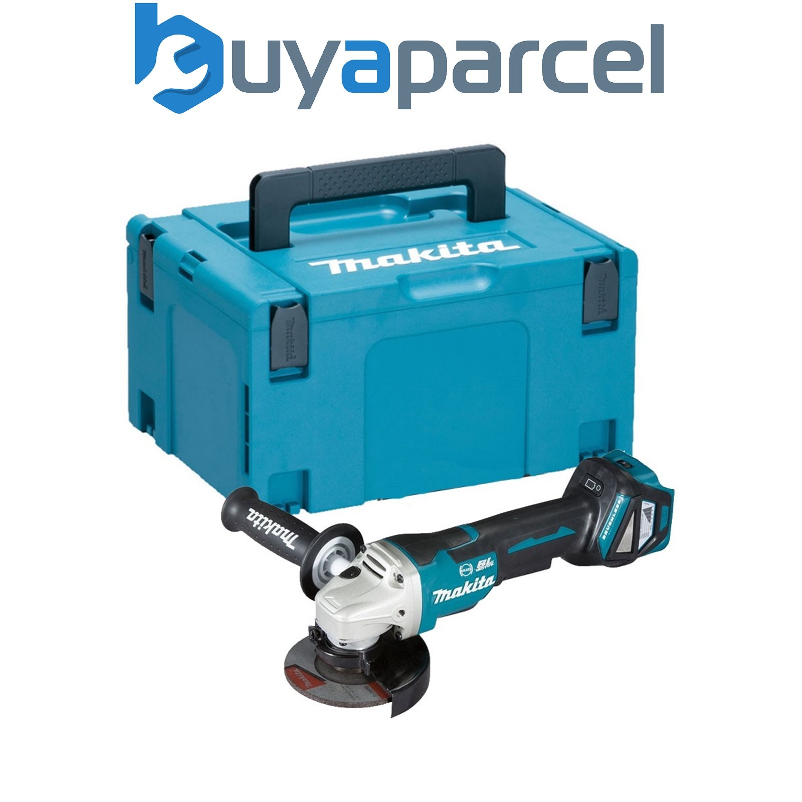 Makita DGA467Z 18v Cordless Brushless 115mm Angle Grinder Padde Switch Bare Case