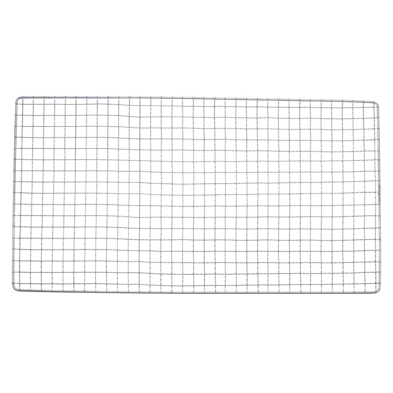Square BBQ Grill Net 26x62cm Stainless Steel Barbecue Mesh Mat