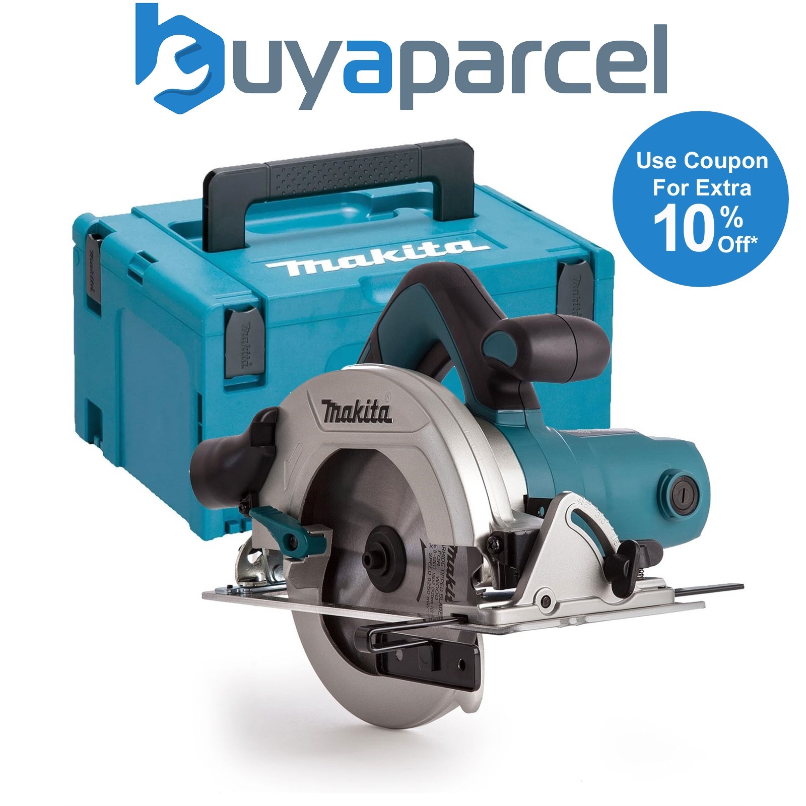 Makita HS6601 240v Corded Electric Circular Saw 165mm 6.5 Inch 1050w + Makpac