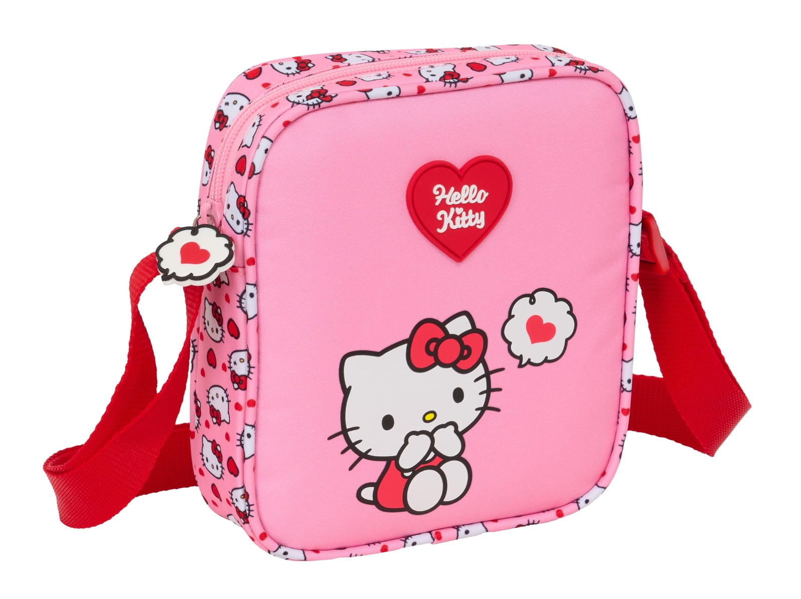 HELLO KITTY – Small Messenger Bag, Children's Shoulder Bag, Ideal for Children f