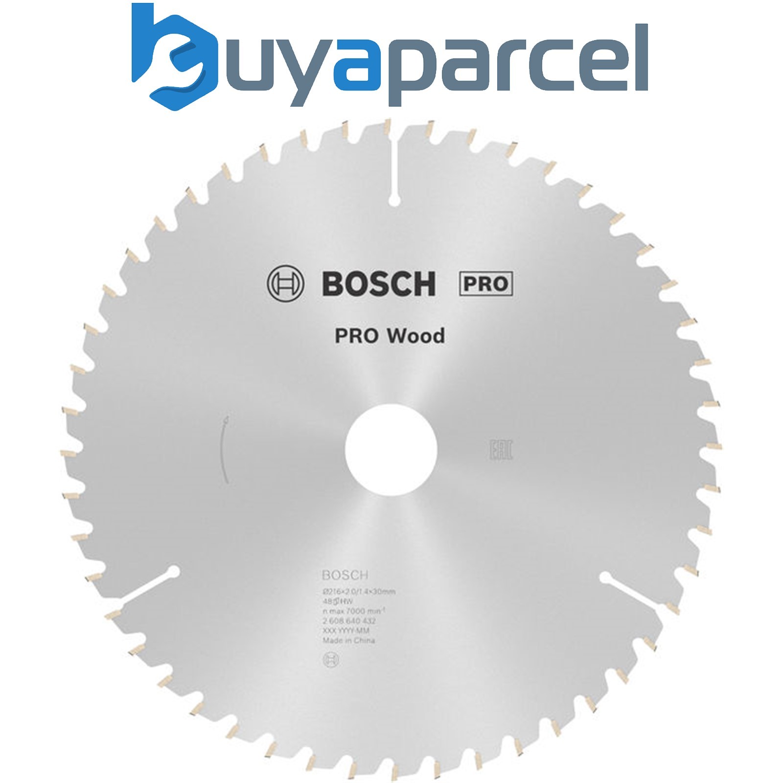 Bosch PRO Wood Circular Saw Blade 216 x 2 x 30 mm T48 2608640432