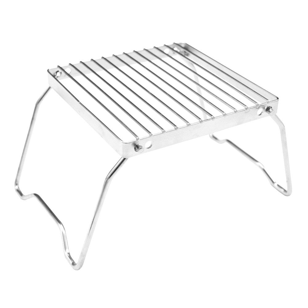 2X(Folding Campfire Grill Portable StainlessSteel Camping Grill Grate Gas9101