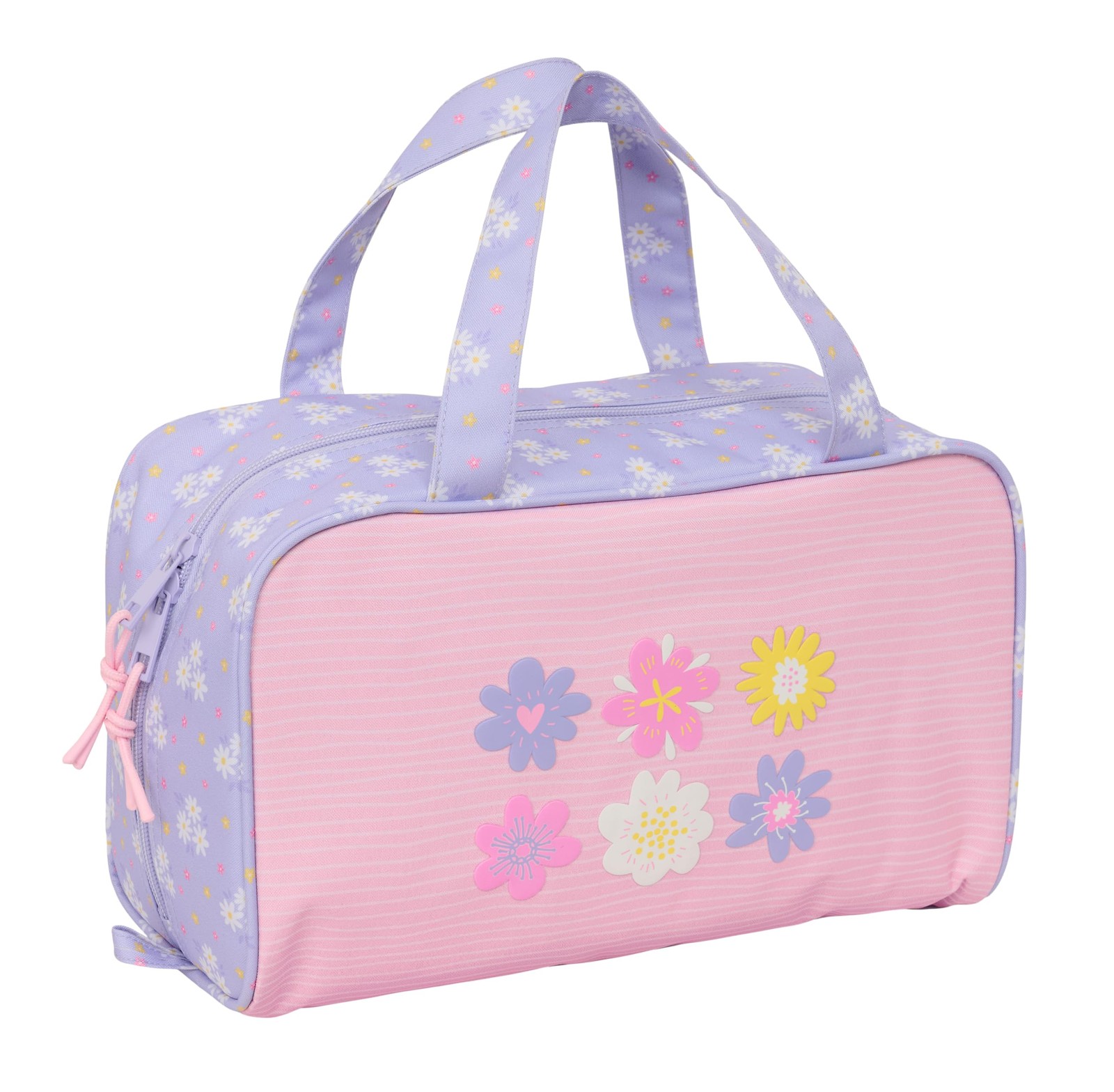 SAFTA Bouquet Rectangular Toiletry Bag with Handle, Children's Toiletry Bag, Ada