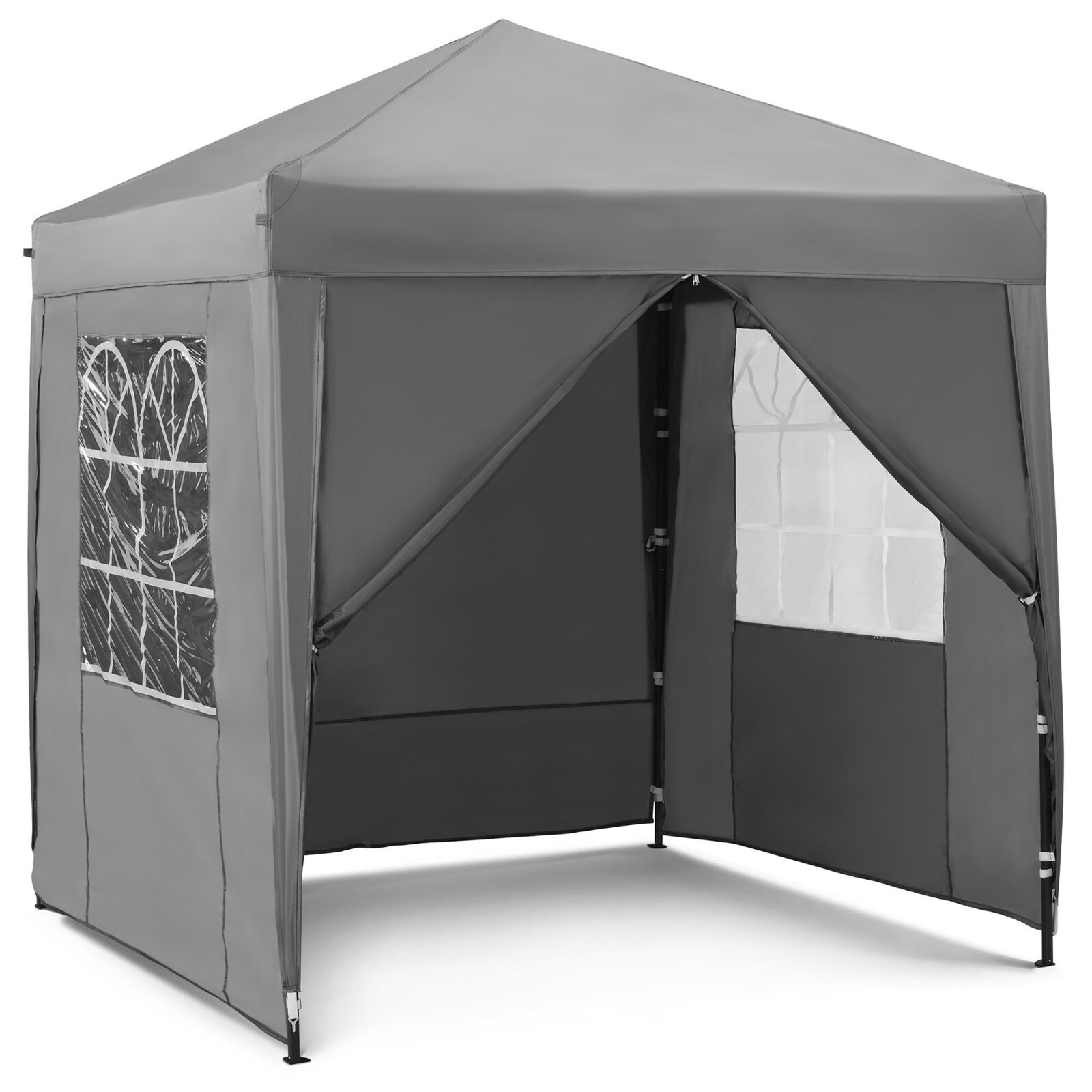 VonHaus Pop Up Gazebo 2x2m - Garden Marquee Shelter Canopy with Removable Sides