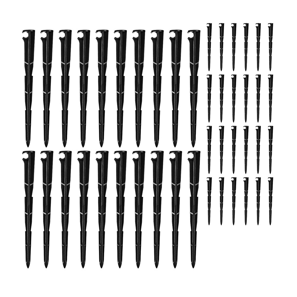 2X(100 Pcs Irrigation Drip Support Stakes 1/4inch Universal Drip Lines3535