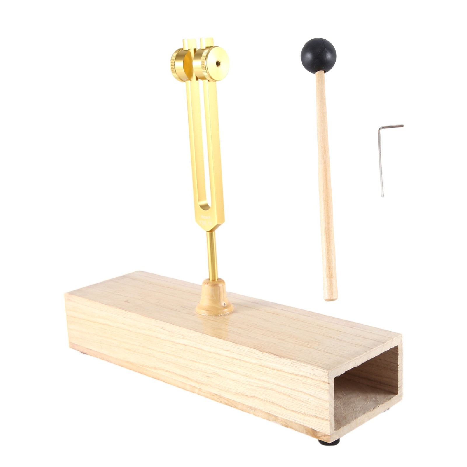 10X(Tuning Fork 136.1HZ with Resonant Box and Hammer, for Chakra, Yoga,8659