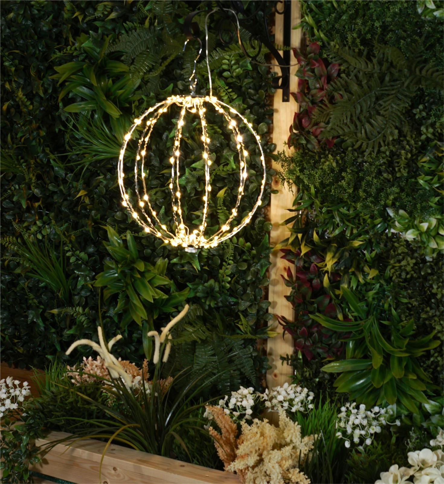 Christmas LED Sphere Decoration Light Up Ornament Ball Xmas Lighting 30cm Large