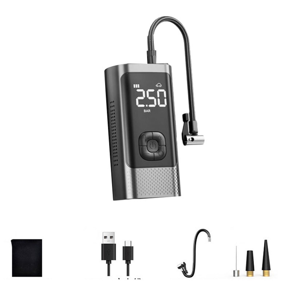 Car Tire Inflator Pump LCD Display Fast Inflation Cordless Air Pump9116