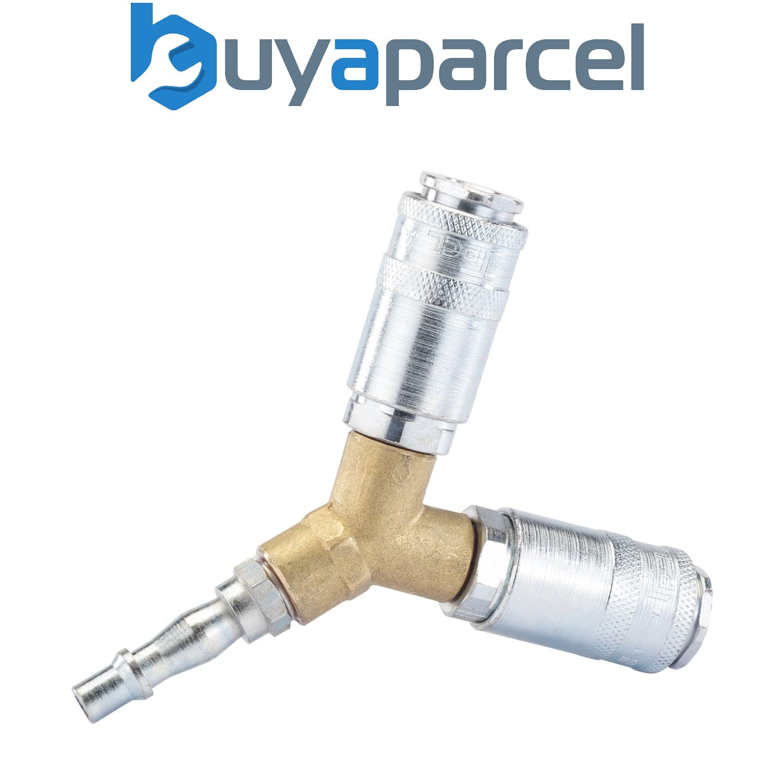 Draper 25855 PCL Twin Standard Coupling, 2 x Male Couplings, 1 x Tailpiece