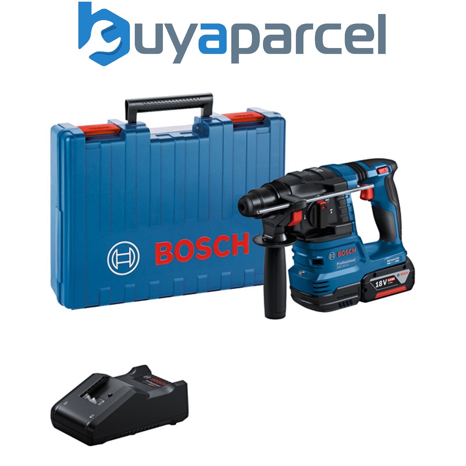 Bosch PRO Cordless Rotary Hammer with SDS plus GBH 18V-22 Carrying case 06119240