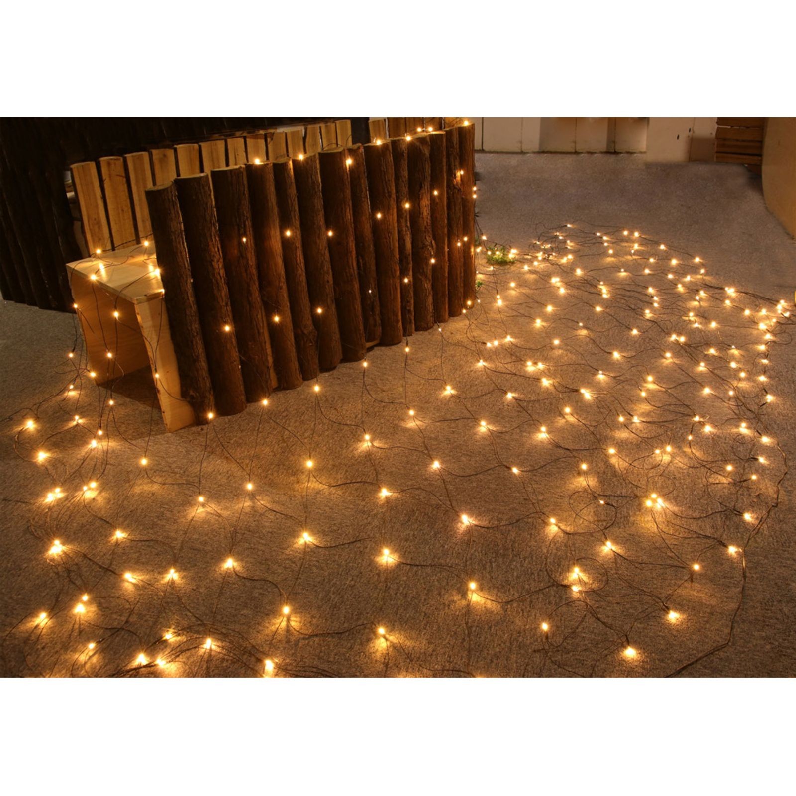 6X 288 LED Light Net 3.60X2.60 M WW IP44 For Outdoor & Christmas Decoration