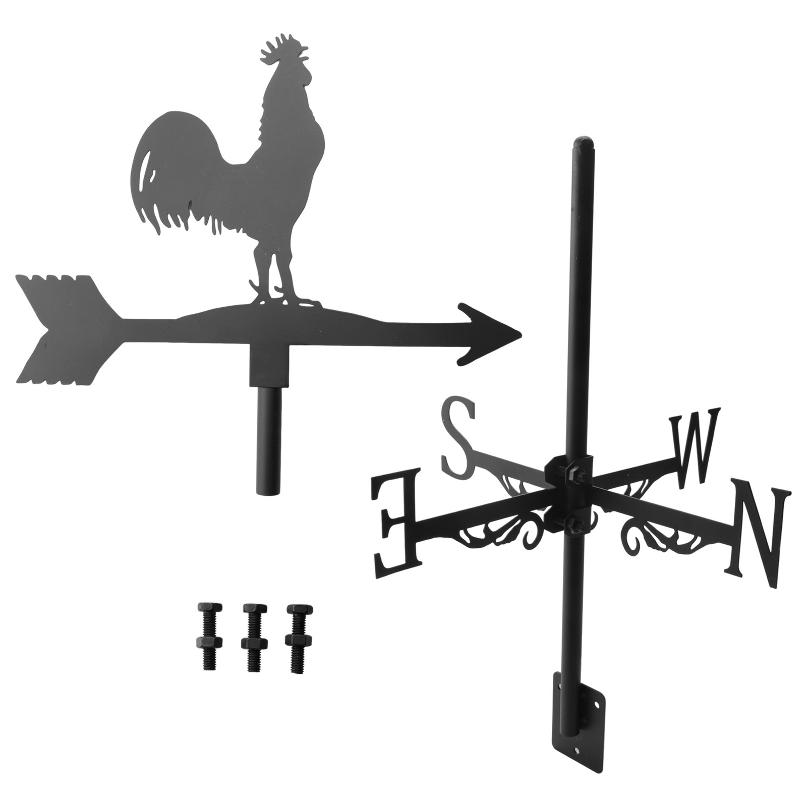 3X(Weathervane with Animal Chickens Garden Stake Weather Vane Wind2704
