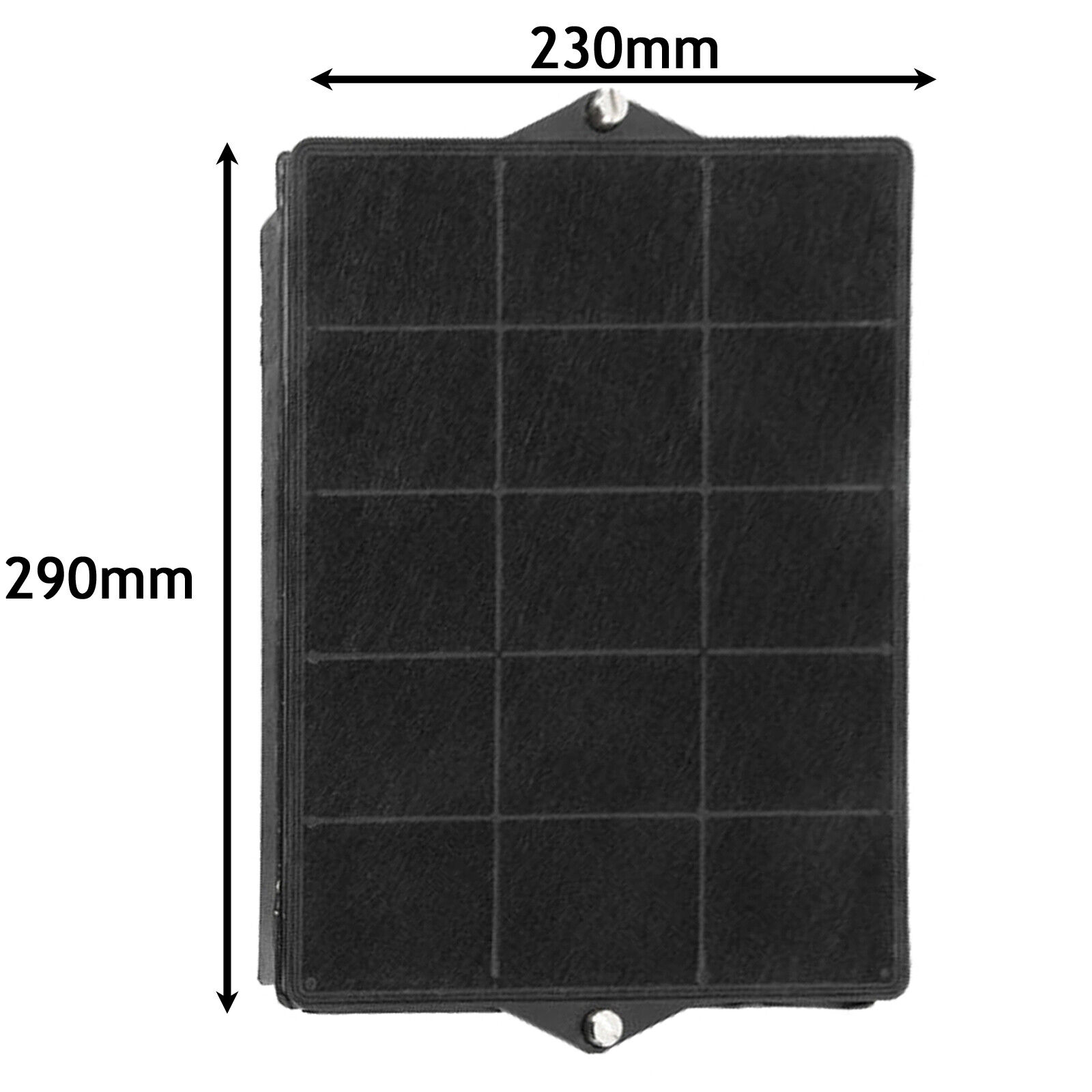 Cooker Hood Carbon Filter Elica 160 GORENJE BAUKNECHT PROLINE 290 x 230 x 37mm