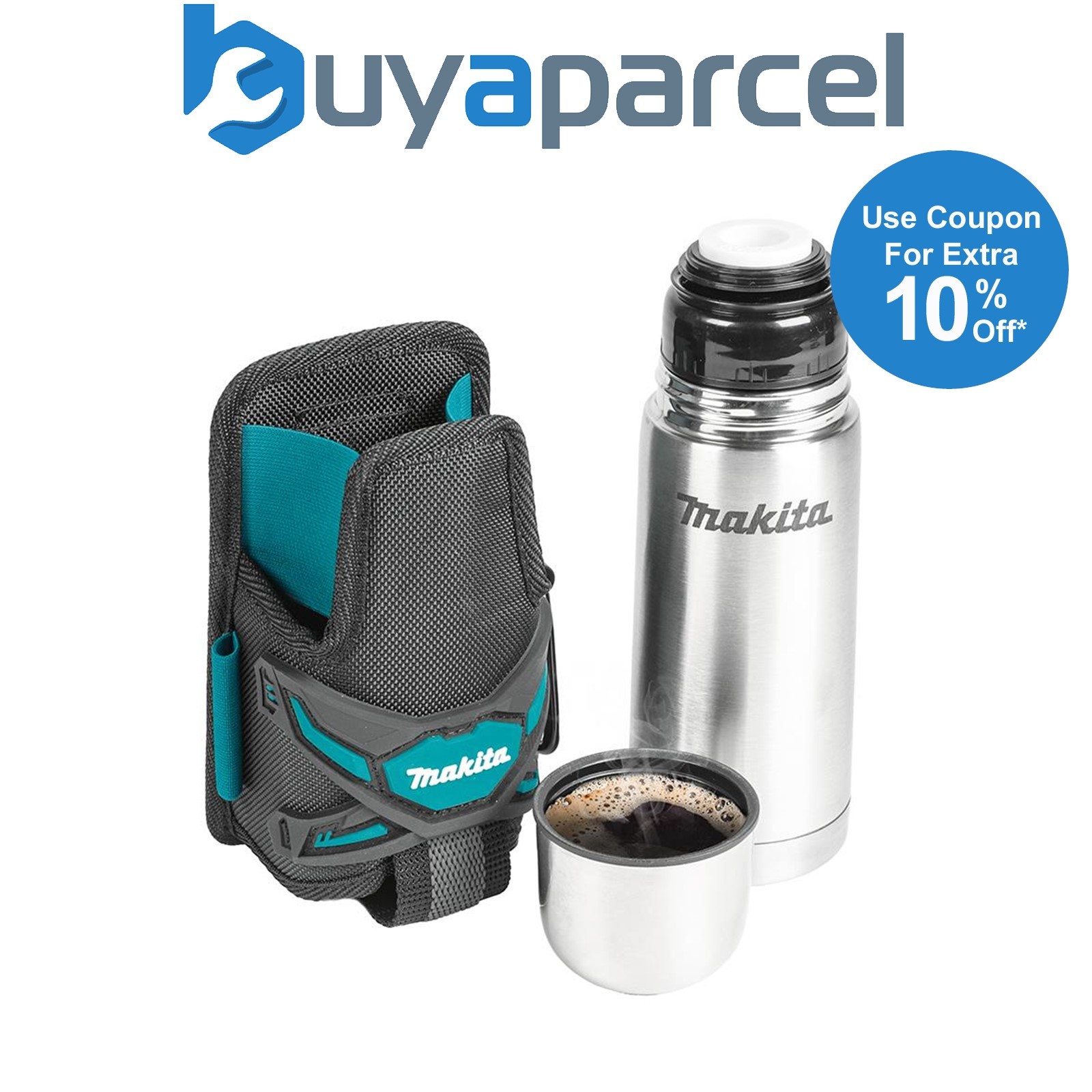 Makita E-05599 Thermal Thermos Flask Cup & Holder Holster Strap System