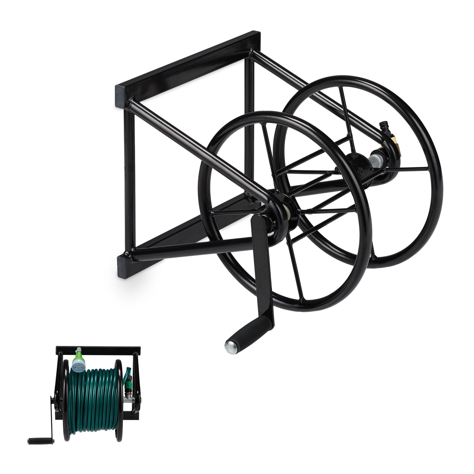 Hosepipe reel Garden Hose Holder Compact Lightweight Wall-mounted Hose Reel
