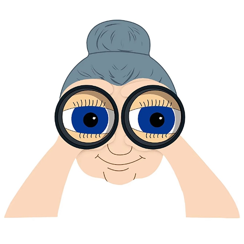 2X(Fence Decoration Nosy Old Man and Lady Garden Fence Garden Fence Art6876